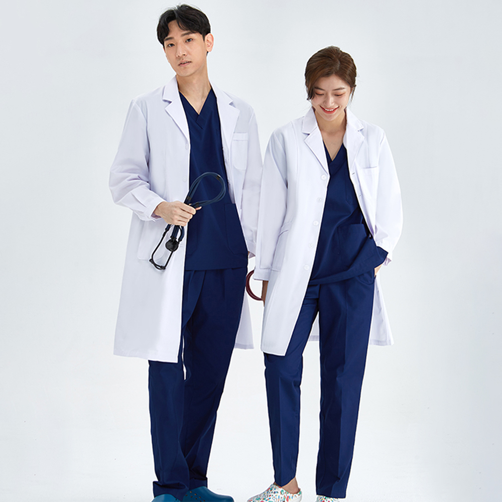 Lab Coat Medical - Unisex biały płaszcz fartuch laboratoryjny szpital