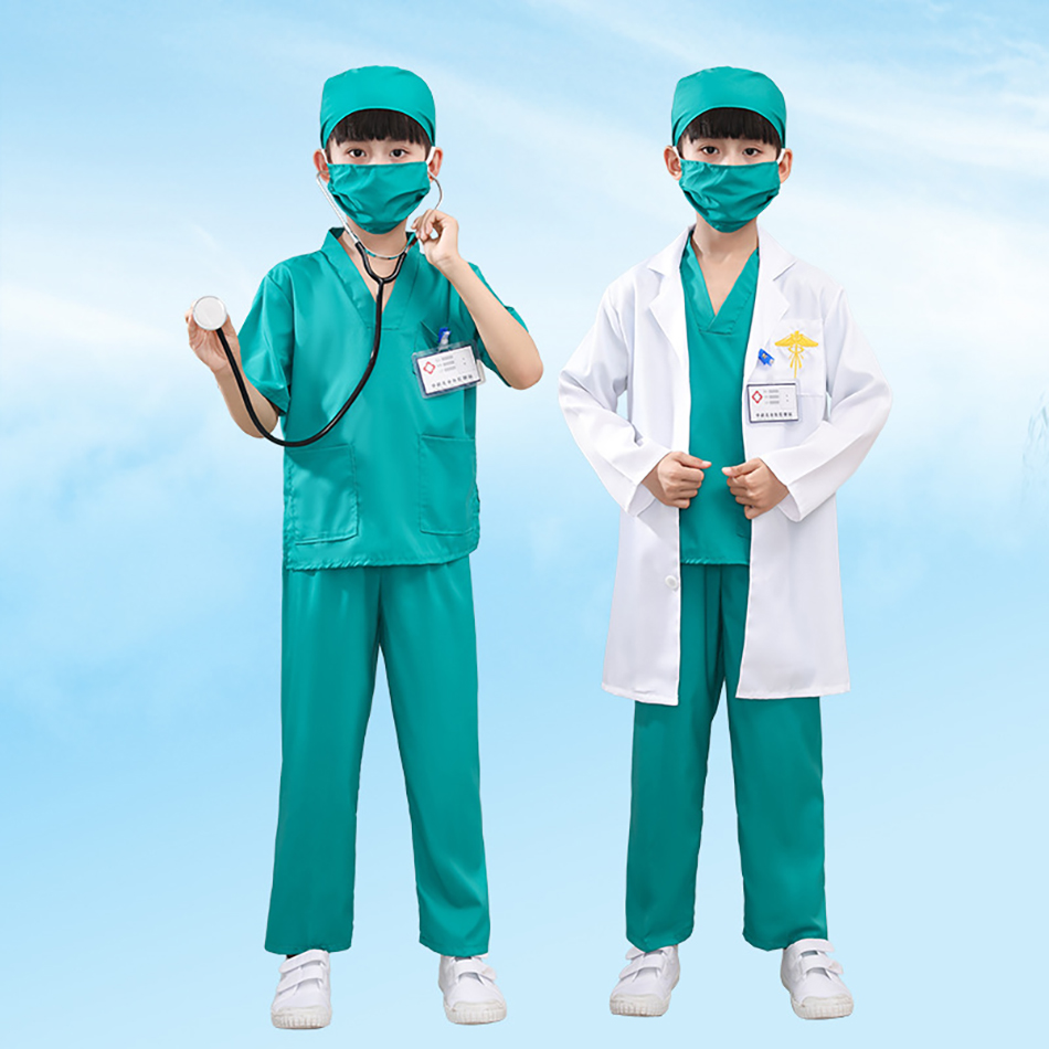 7 sztuk/paczka Kid biały mundu – Lab Coat Medical recenzja i cena