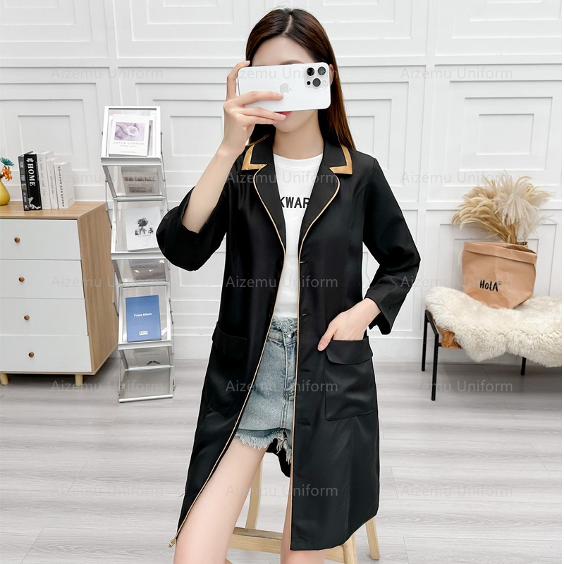 czarny mundurek kosmetyczny z  – Lab Coat Medical recenzja i cena